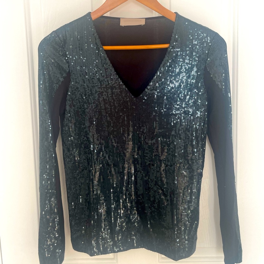 GEORGES RECH PARIS SEQUIN TOP!